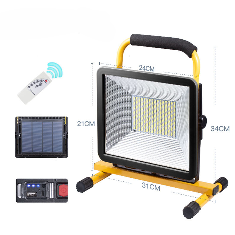 პროჟექტორი მზის პანელით Smiling Shark W38712S 350W