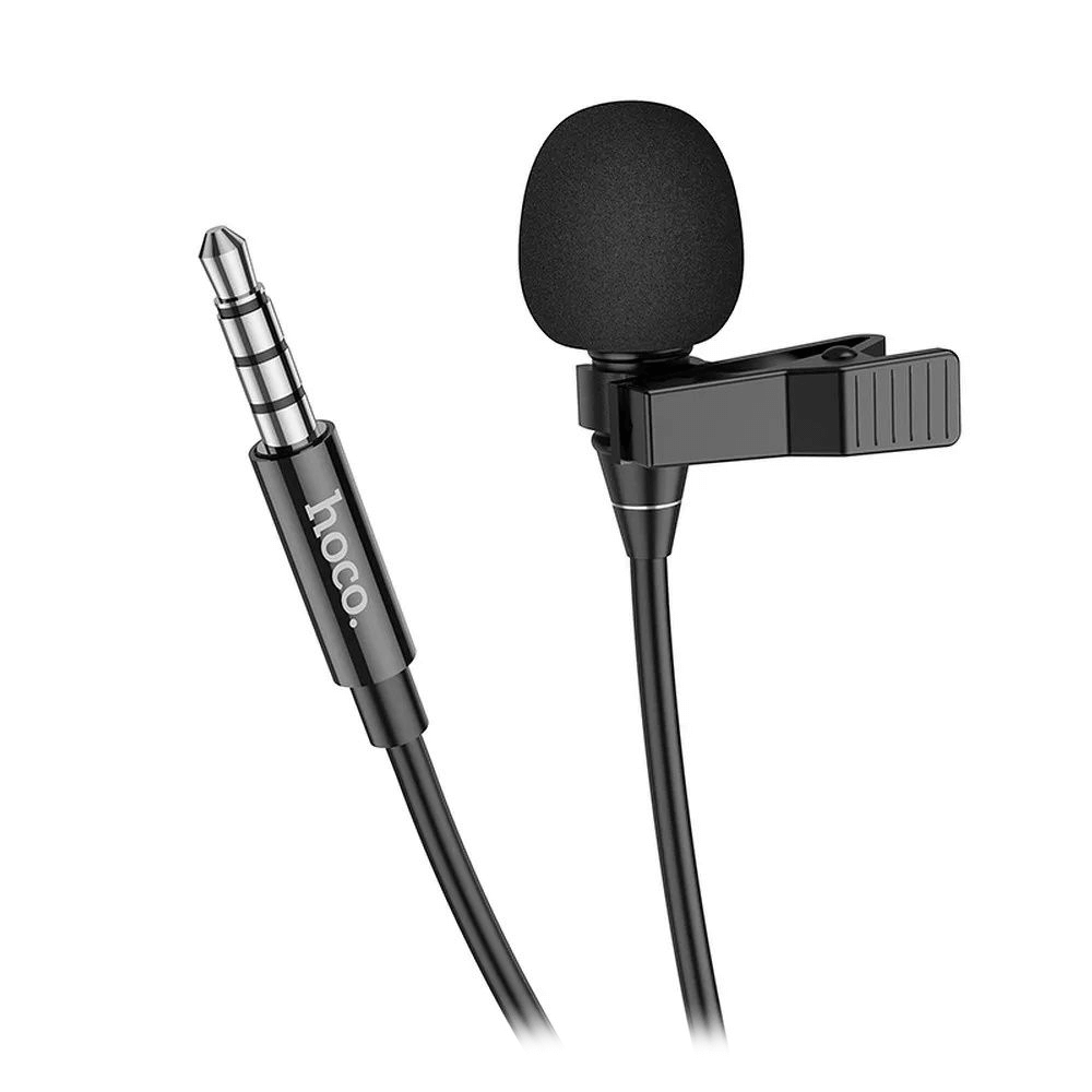 Мини микрофон "Петличка" Jack 3.5mm L-14 Hoco (2 м)