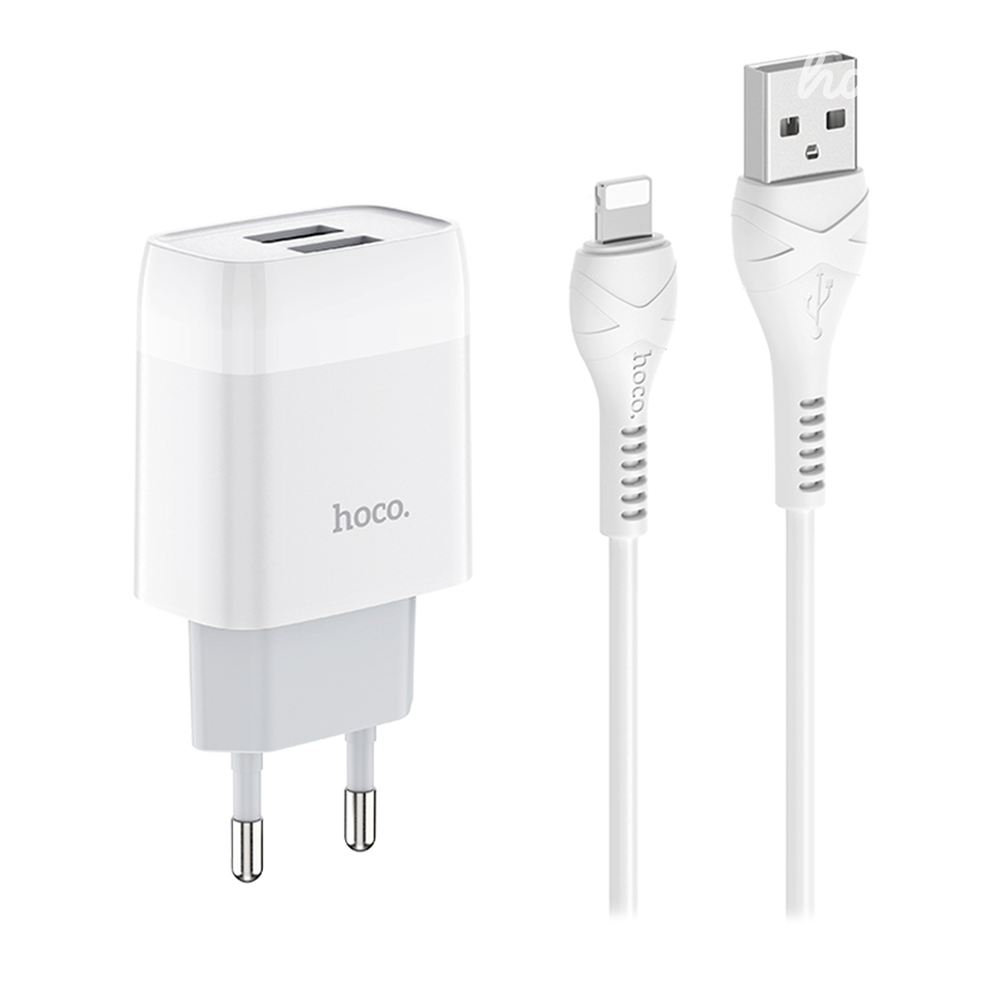 СЗУ (2 USB to Lightning) 2.4A Hoco C73A