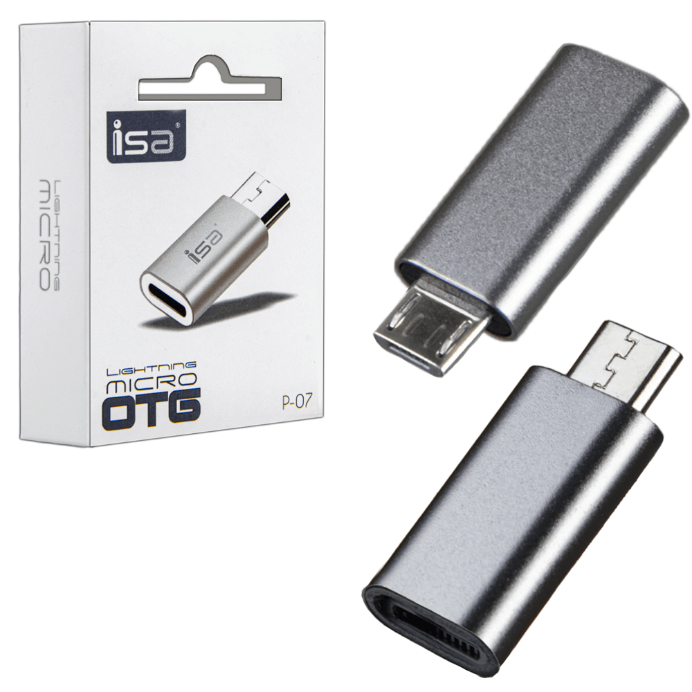 OTG переходник (Micro USBto Lightning) ISA P-07