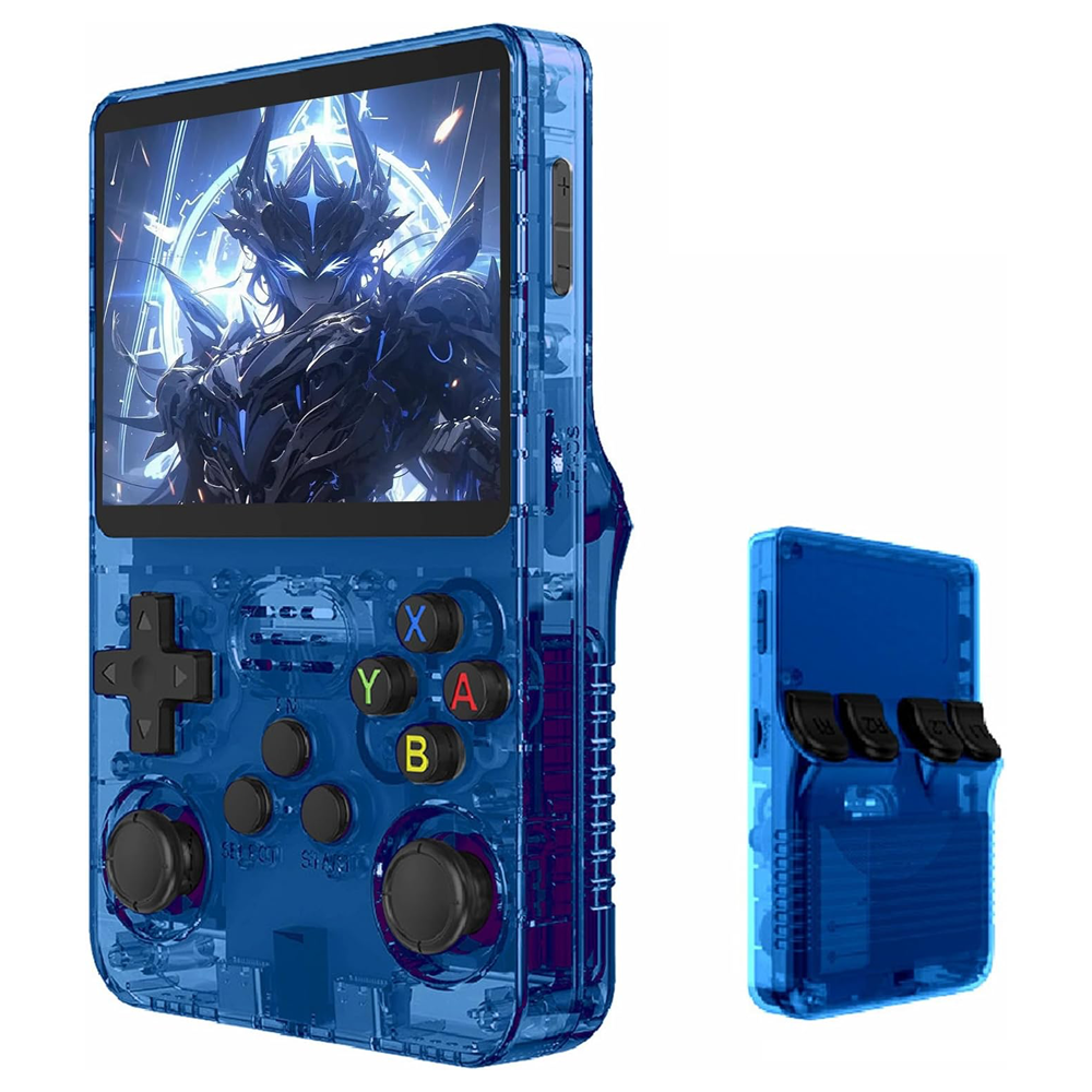 პორტატული სათამაშო კონსოლი R36S (15000 თამაში) ლურჯი