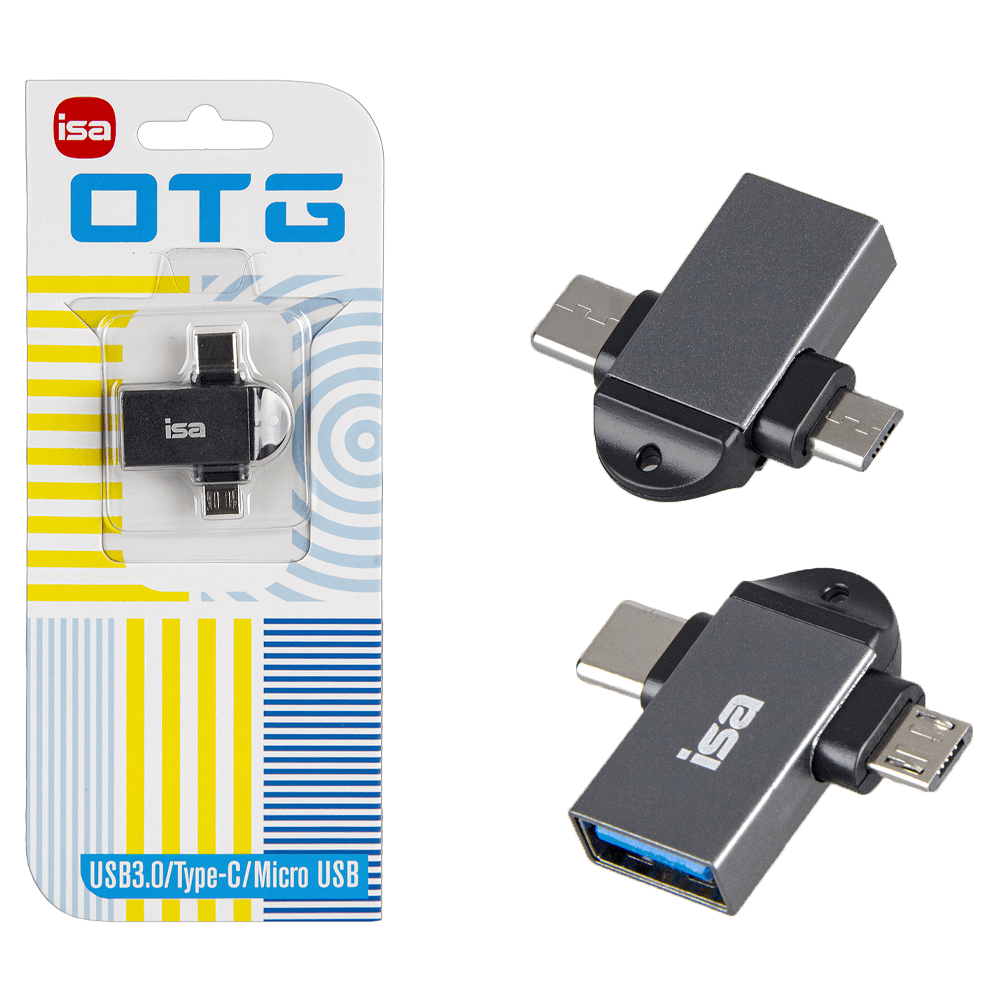 Переходник OTG на Type-C + Micro USB USB 2.0 G-18