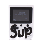 პორტატული რეტრო სათამაშო კონსოლი SUP, 3 დიუმიანი LCD ეკრანი, 400 თამაშით, თეთრი ფერის