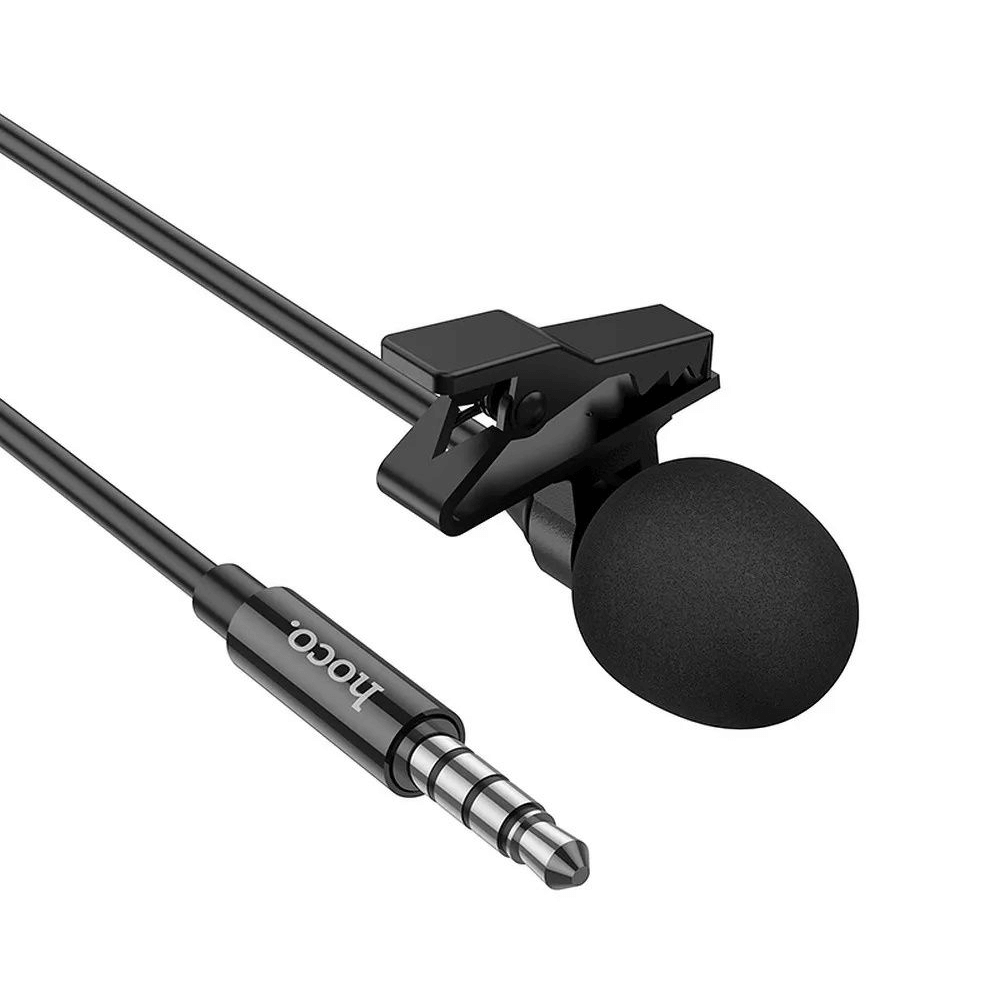 Мини микрофон "Петличка" Jack 3.5mm L-14 Hoco (2 м)