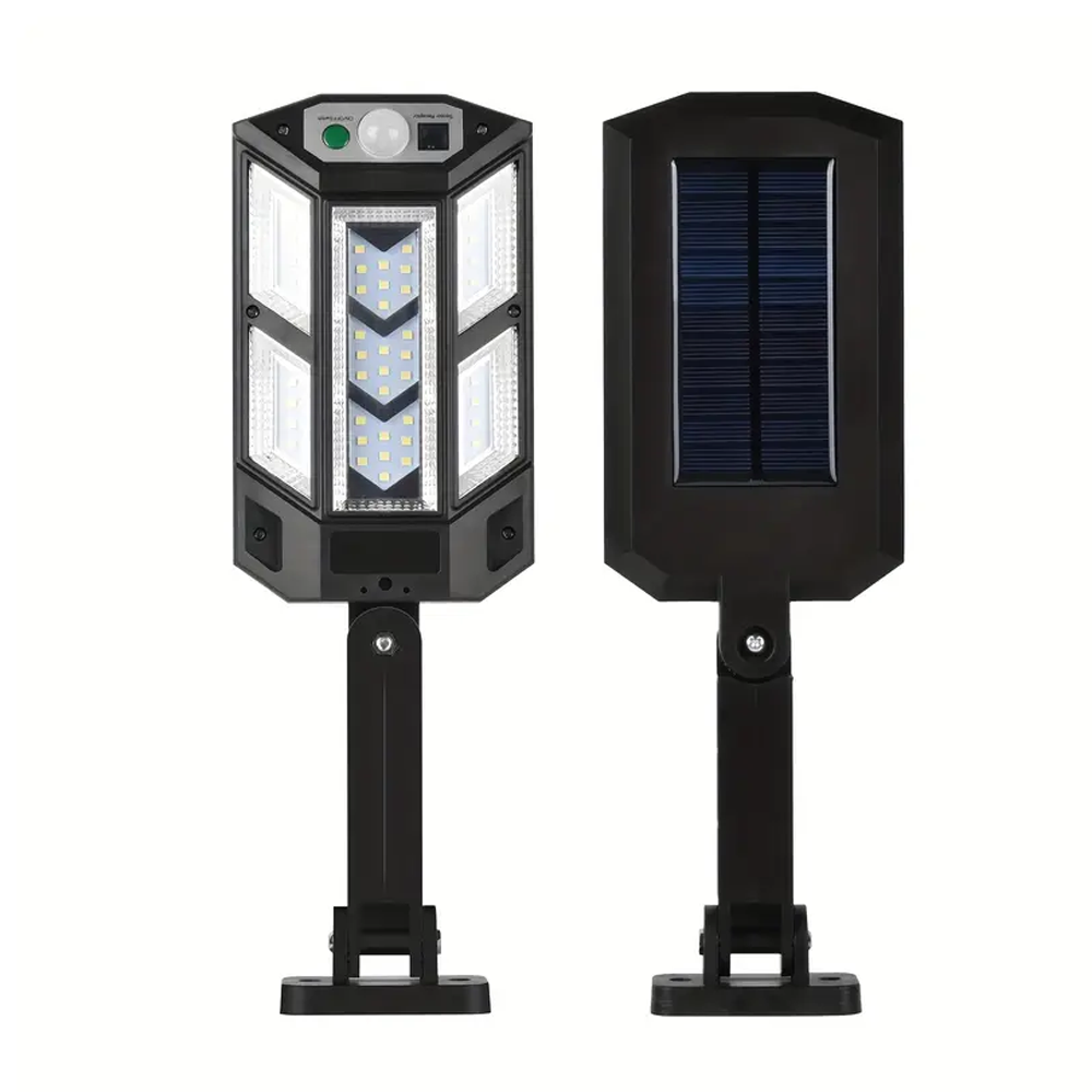 გარე სანათი მზის პანელზე მომუშავე 43 LED