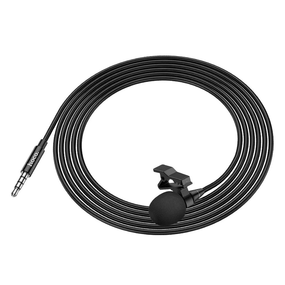 Мини микрофон "Петличка" Jack 3.5mm L-14 Hoco (2 м)
