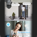 4G სათვალთვალო ორმაგი კამერა მზის პანელით 3MP+3MP