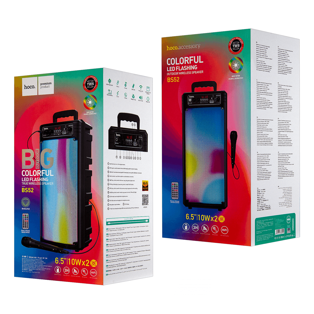 Портативная акустика BS52 Bluetooth HOCO черная