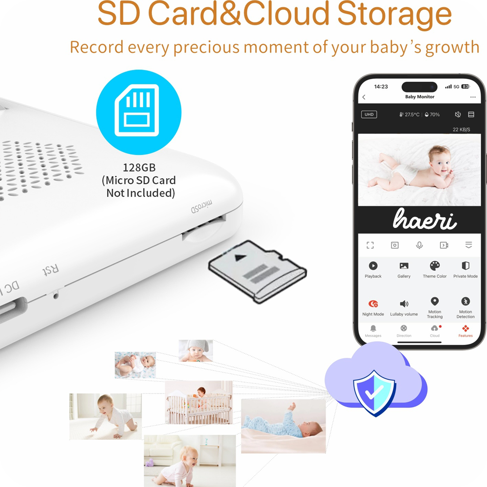 ვიდეო ძიძა / რადიოძიძა მონიტორით Baby Monitor 5″