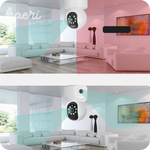 Wi-Fi სახლის მოძრავი ირმაგი ვიდეოკამერა 2MP+2MP