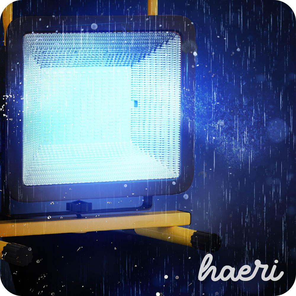 პროჟექტორი მზის პანელით Smiling Shark W38712S 350W