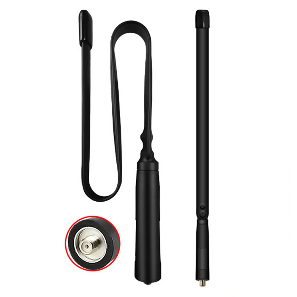 Baofeng 888s UV-5R reinforced antenna, 47cm length, U400-520/V136-174 MHz, compatible with multiple Baofeng models