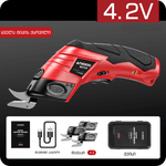 ARIDOO 4.2V electric fabric cutter with three heads and carrying case, featuring Type-C charging and powerful performance.