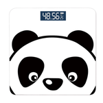 Electric personal scale featuring a panda design, LCD display, and ultra-precise sensors for accurate weight measurement.