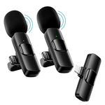 Wireless "Petlichka" microphone set for iOS, Lightning K9, includes two mics, one transmitter, ideal for professional recording.