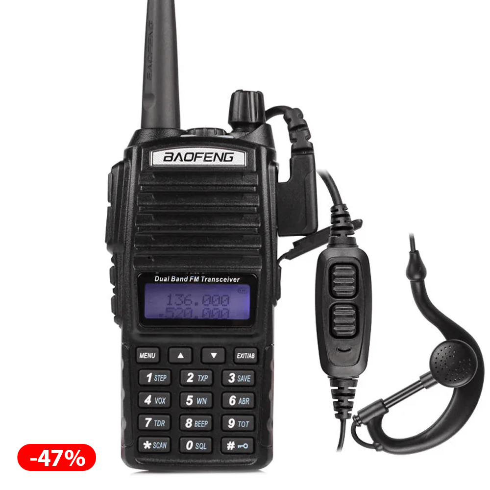 Baofeng UV-82 8W რაცია ძლიერი სიგნალით