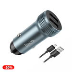 Hoco Z49 Автомобильное ЗУ USBx2 (Micro-USB & USB) 2.4А