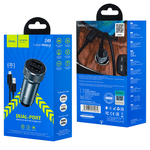 Hoco Z49 Автомобильное ЗУ USBx2 (Micro-USB & USB) 2.4А