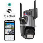 Камера видеонаблюдения Wi-Fi 3MP+3MP (+32GB)