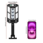 გარე სანათი მზის პანელზე მომუშავე 43 LED