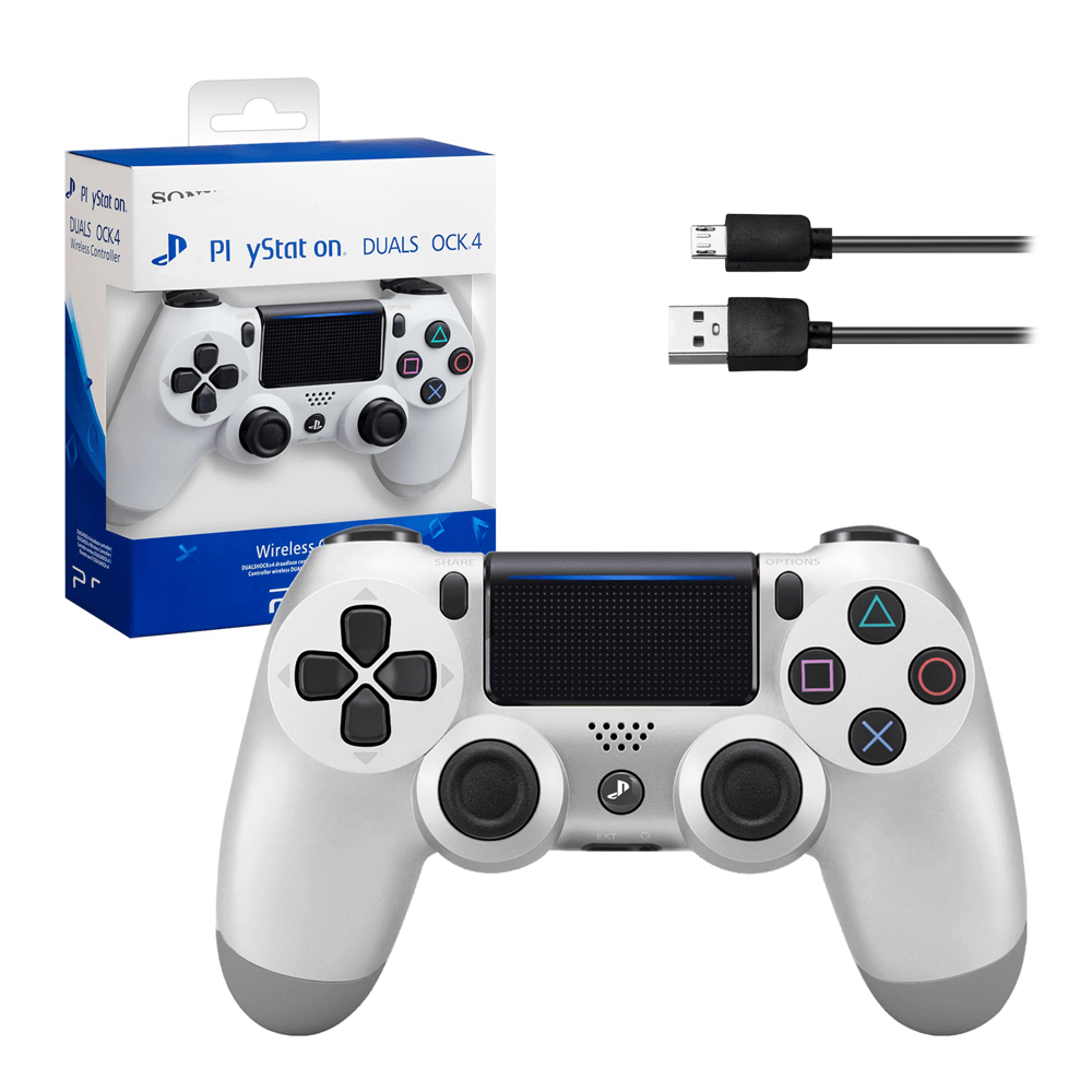 უსადენო ჯოისტიკი PS4 DualShock თეთრი