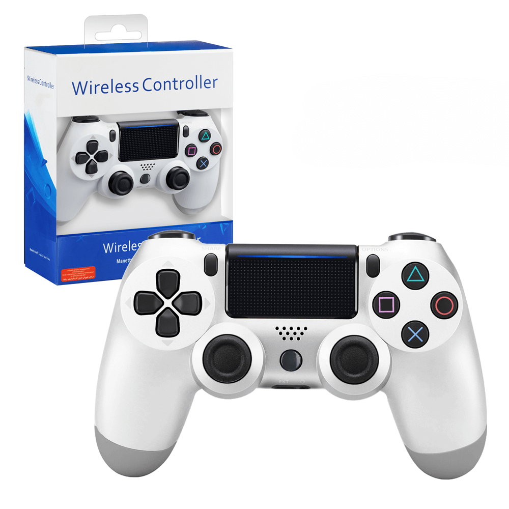 უსადენო ჯოისტიკი PS4 DualShock თეთრი