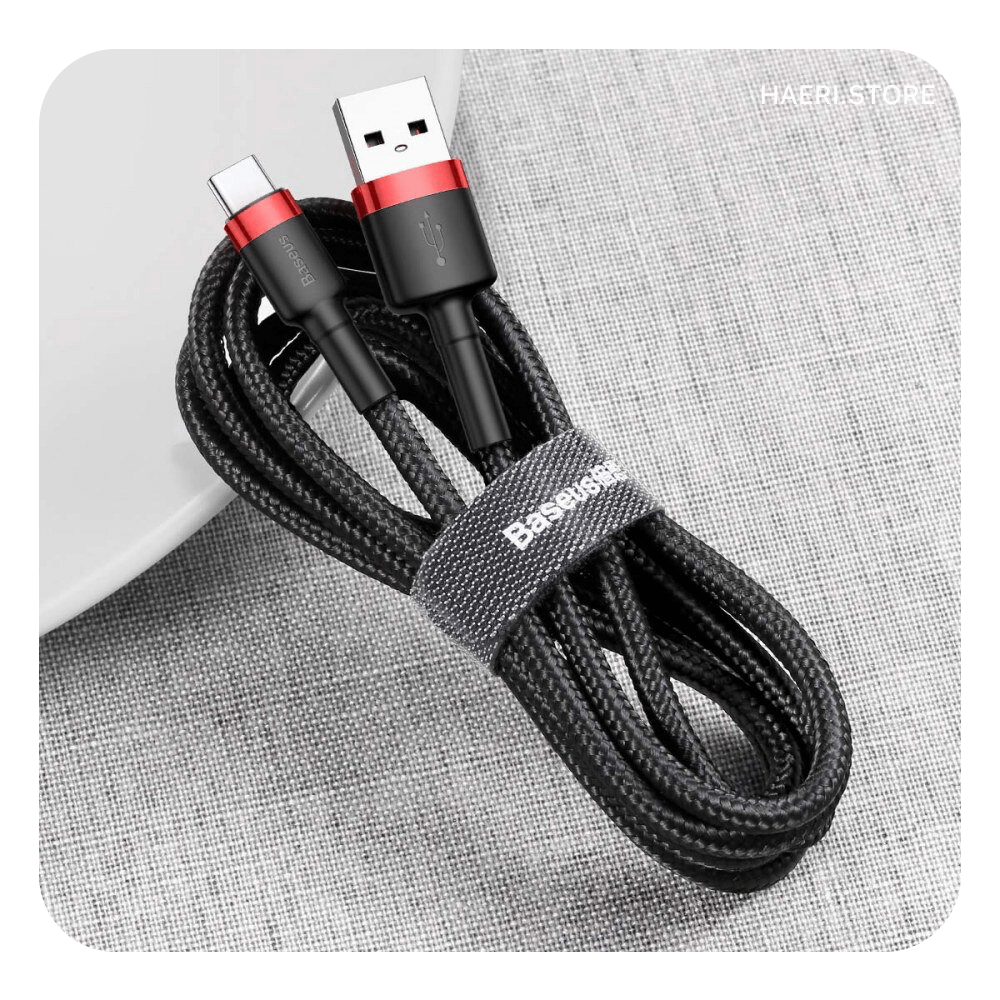 Baseus დამტენის კაბელი (USB Type-C + USB) 3A Cafule Cable