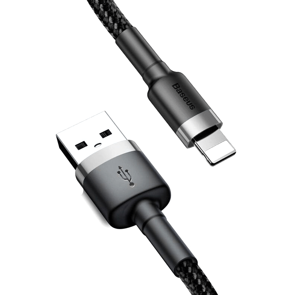 Baseus დამტენის კაბელი (Lightning + USB) 2.4A Kevlar Cable