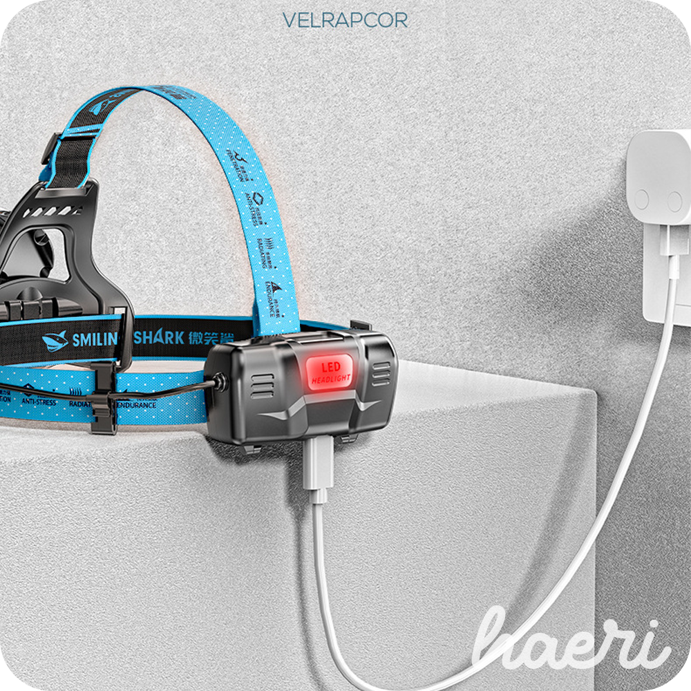 თავის ფანარი Smiling Shark K225A (2 ელემენტი 18650 - 2200mAh)