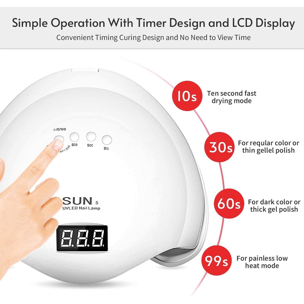 Лампа для ногтей SUN UV/LED Лампа 48Вт