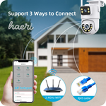 Wi-Fi სათვალთვალო ორმაგი კამერა 3MP+3MP