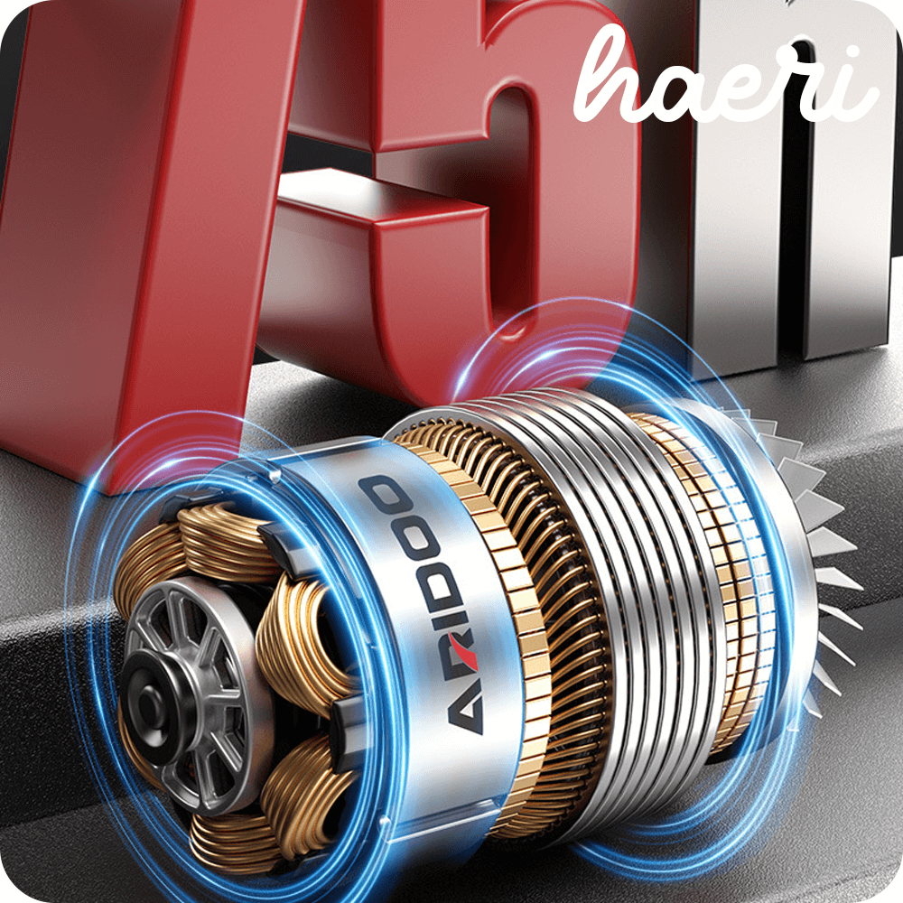 ARIDOO electric motor with coils, designed for powerful and efficient performance.