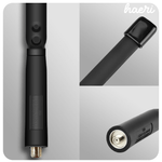 Baofeng 888s UV-5R enhanced antenna, 47cm, compatible with multiple Baofeng models, top design view.