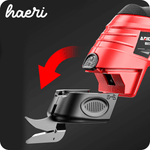 ARIDOO 4.2V electric fabric scissors with interchangeable blade attachment and ergonomic design.