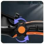 Wi-Fi ენდოსკოპური კამერის 180° გარდატეხის ნედლი დიალოგის დეტალი, წითელი სარქველით, მუქი ფონზე.